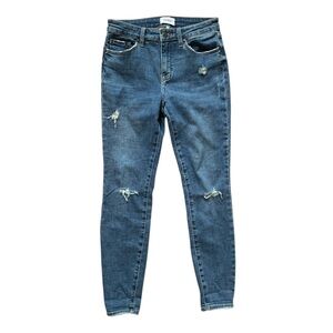 Pistola Medium Wash Distressed Skinny Jeans 27